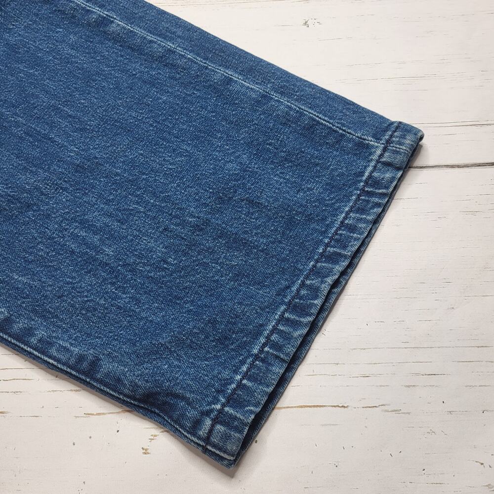 Veronica Beard Crosbie Wide Leg Crop Jeans High Rise Exposed Button Fly 30 - Picture 11 of 13